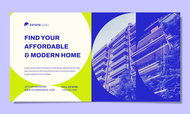 Free Vector real estate template design