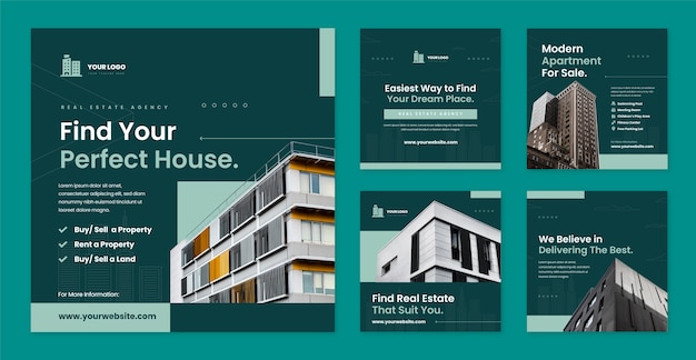 Real estate  template design