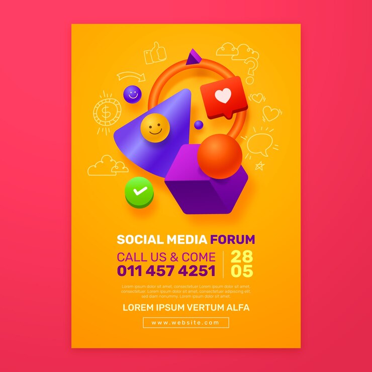 Free Vector realism and hand drawn poster template