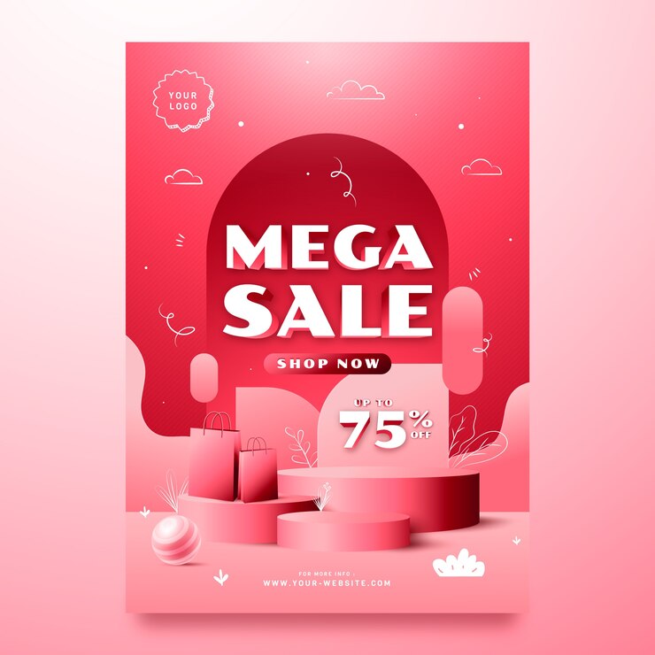 無料Vector リアリズムと手描きのポスター テンプレート