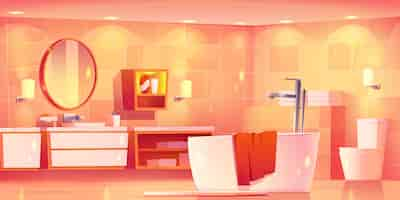 Free vector realist illustration of room interior