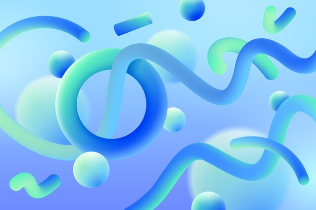 Бесплатное векторное изображение Реалистичный 3d абстрактный фон