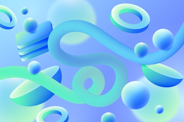Realistic 3D Abstract Background – Free Download Vector Templates