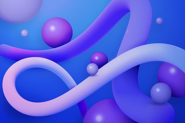 Free vector realistic 3d abstract background