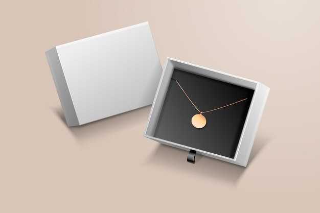 Realistic 3d jewelry arrangement