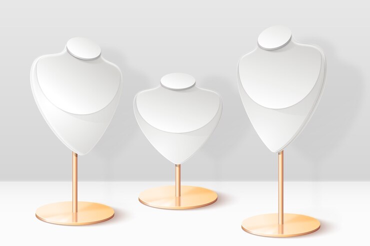 Free Vector realistic 3d jewelry showcase podium