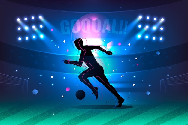 Free vector realistic abstract football background