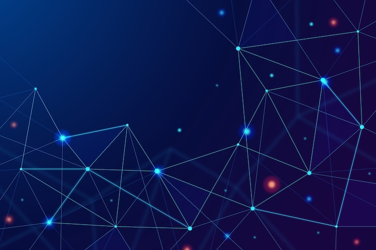Free Vector realistic abstract technology particle background