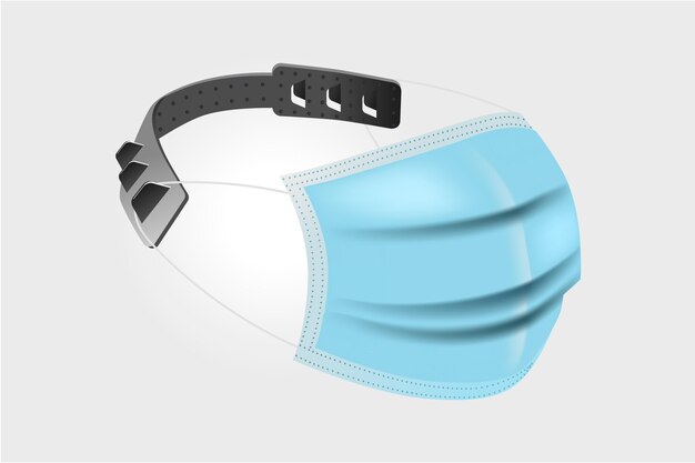 Realistic adjustable medical mask strap
