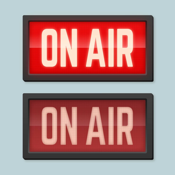 Free Vector realistic on air signs
