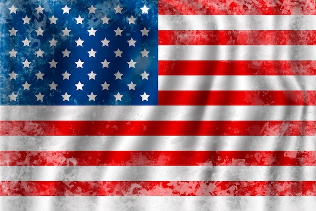 Free vector realistic american flag background