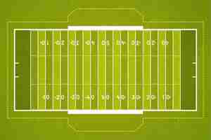 Free vector realistic american footbal field