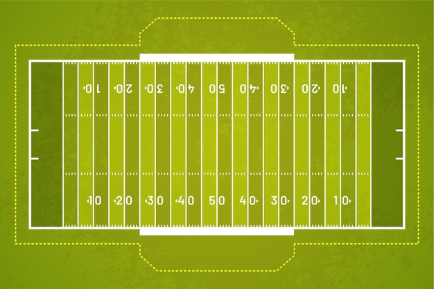 リアルなアメリカンフットボールのフィールド