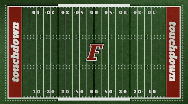 Campo di calcio americano realistico