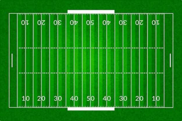 Campo di calcio americano realistico