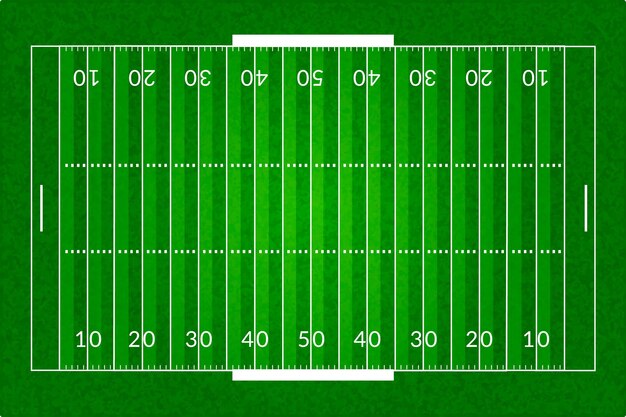 Реалистичное американское футбольное поле