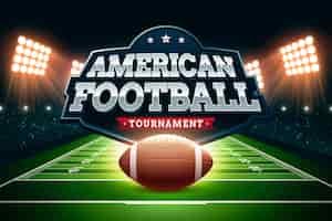 Free vector realistic american football championship background