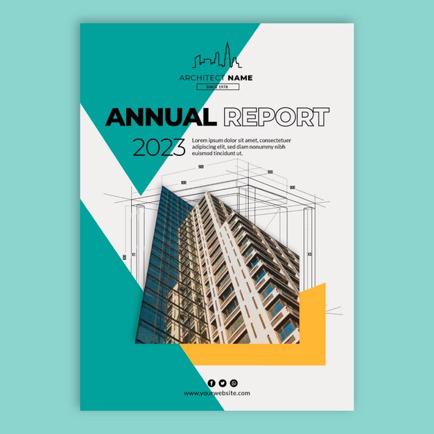 Realistic architect project annual report