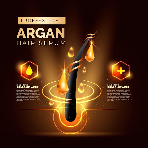 Реалистичная промо-сыворотка для волос с аргановым маслом