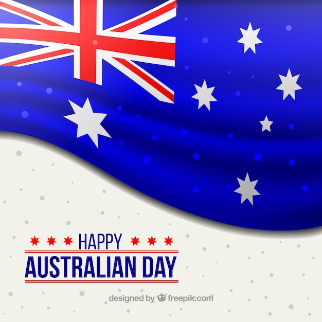 Free vector realistic australia day