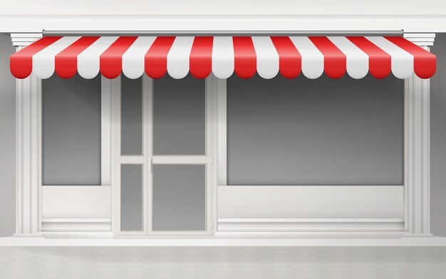 Realistic awning illustration