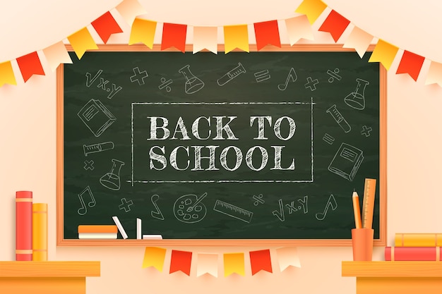 Blackboard. Chalk On A Blackboard. Back To School. Welcome. Vector  Illustration. Royalty Free SVG, Cliparts, Vectors, and Stock Illustration.  Image 83549908.