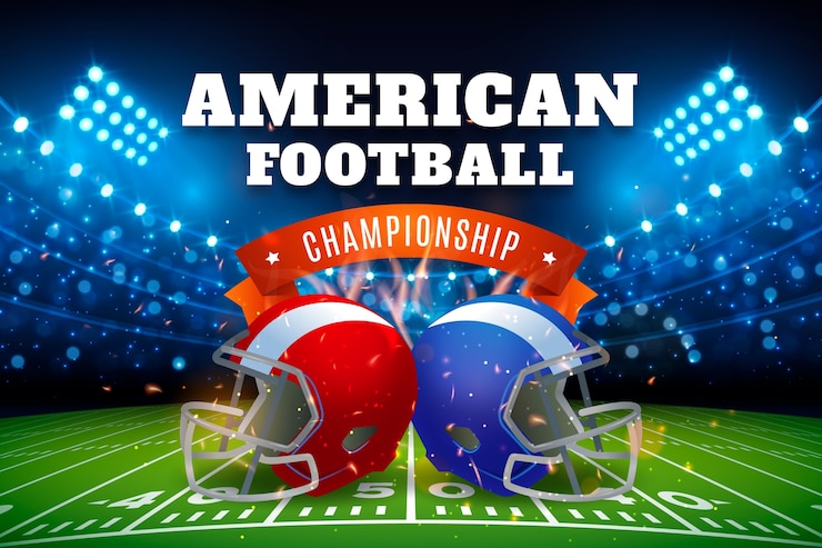Free Vector realistic background for american football championship