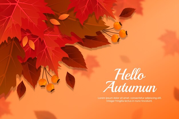 Realistic background for autumn