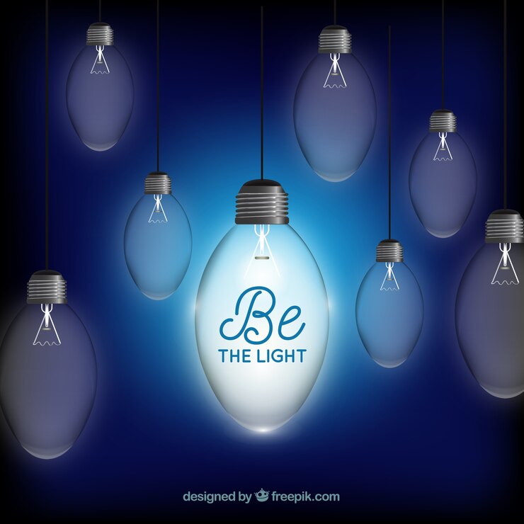 Free Vector realistic background be the light