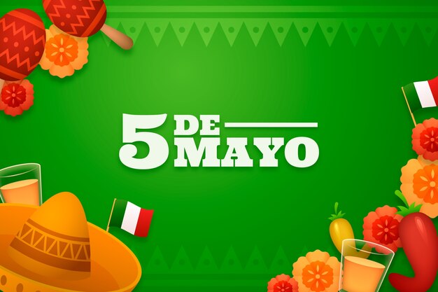 cinco de mayo 축하를 위한 현실적인 배경