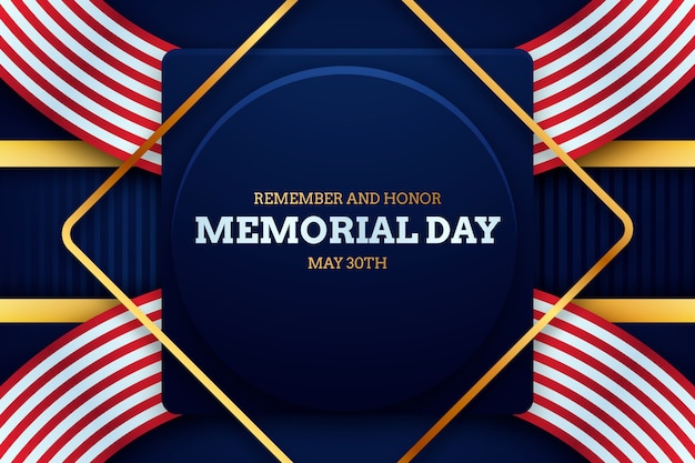 Realistic background for usa memorial day holiday