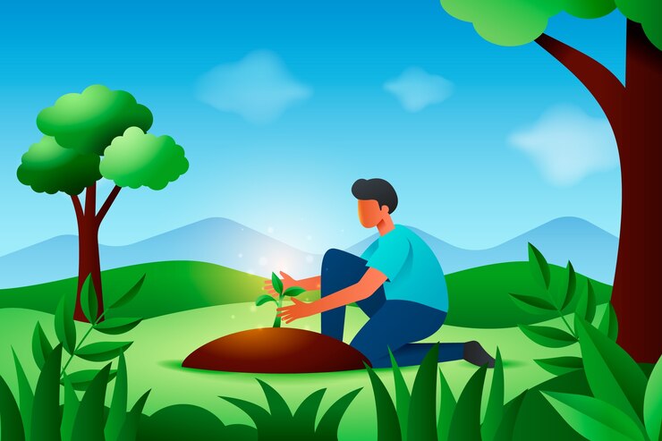 मुफ़्त वेक्टर realistic background for world environment day celebration