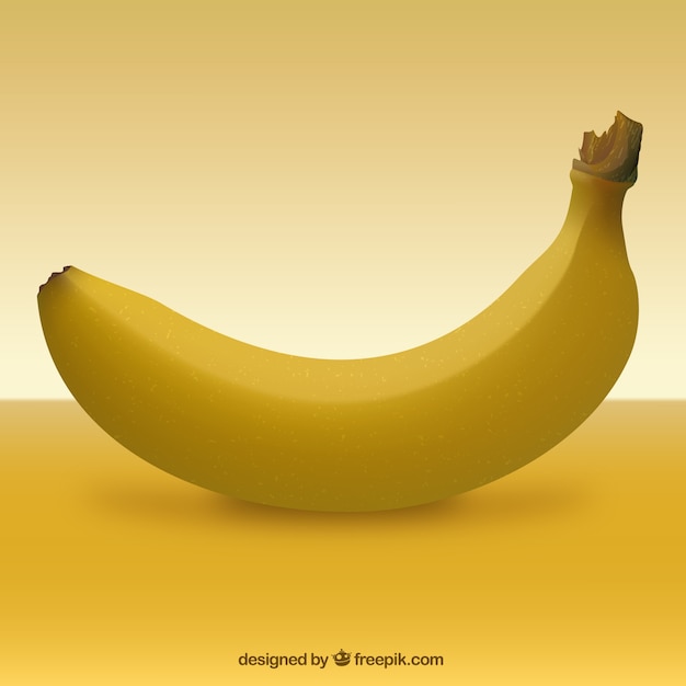 Realistic banana