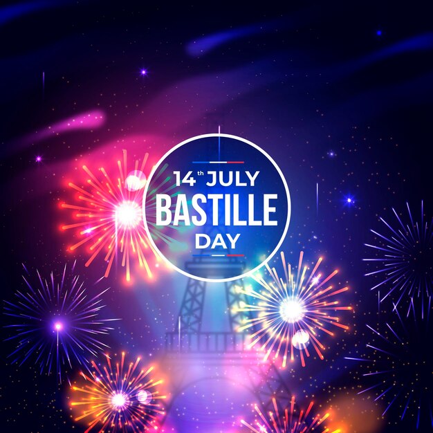 Realistico concetto di bastille day