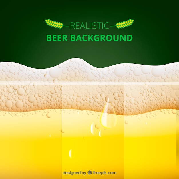 Realistic beer background