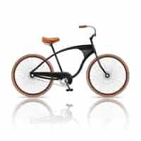 Free vector realistic bicycle isolated