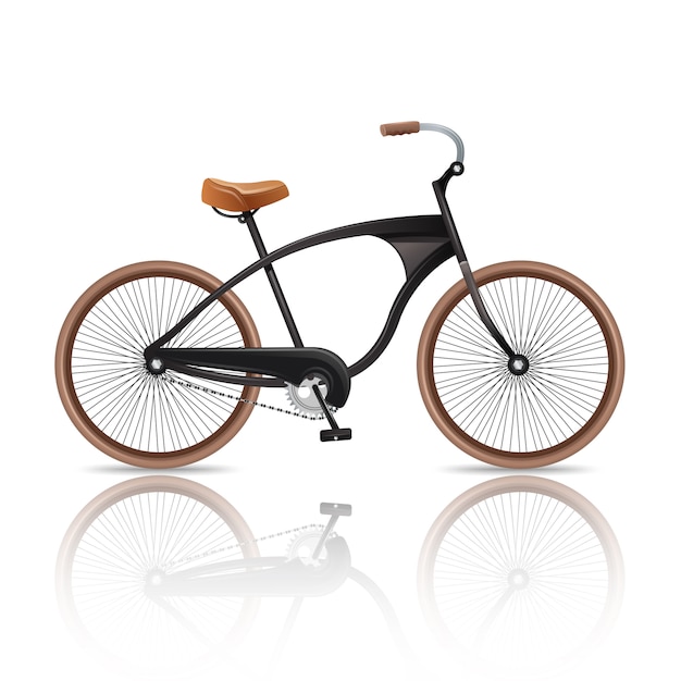 Realistic Bicycle Isolated