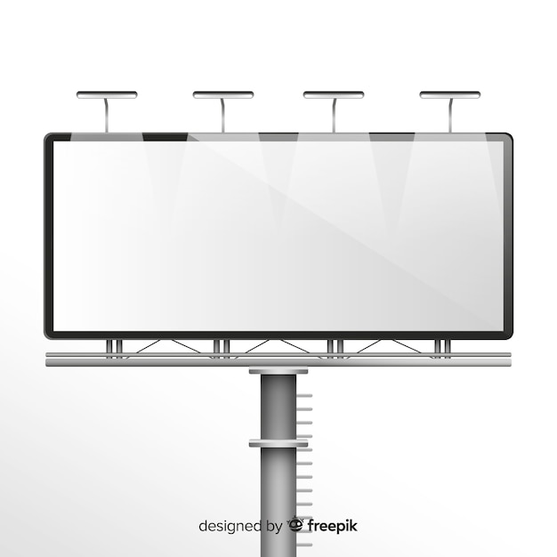 Free vector realistic billboard template