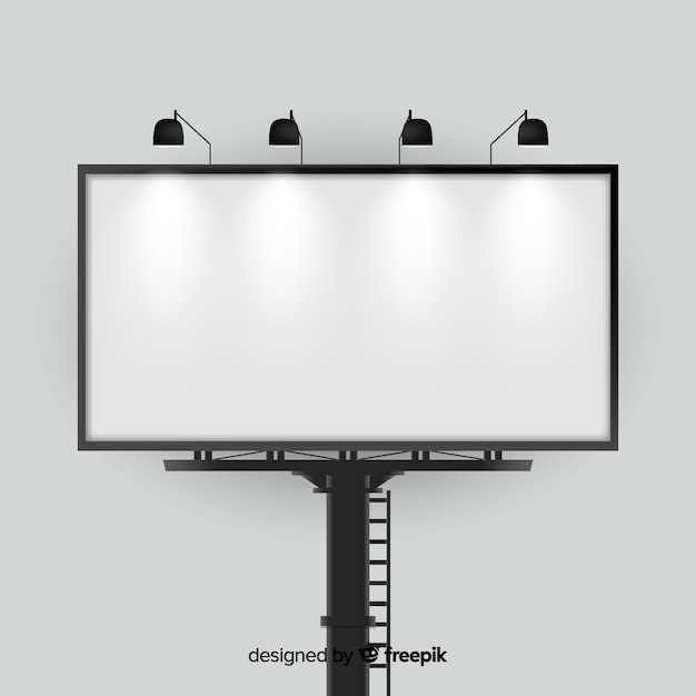 Free vector realistic billboard template