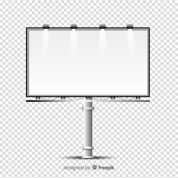 Free vector realistic billboard template