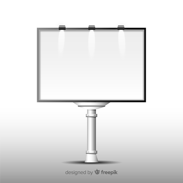 Free vector realistic billboard template