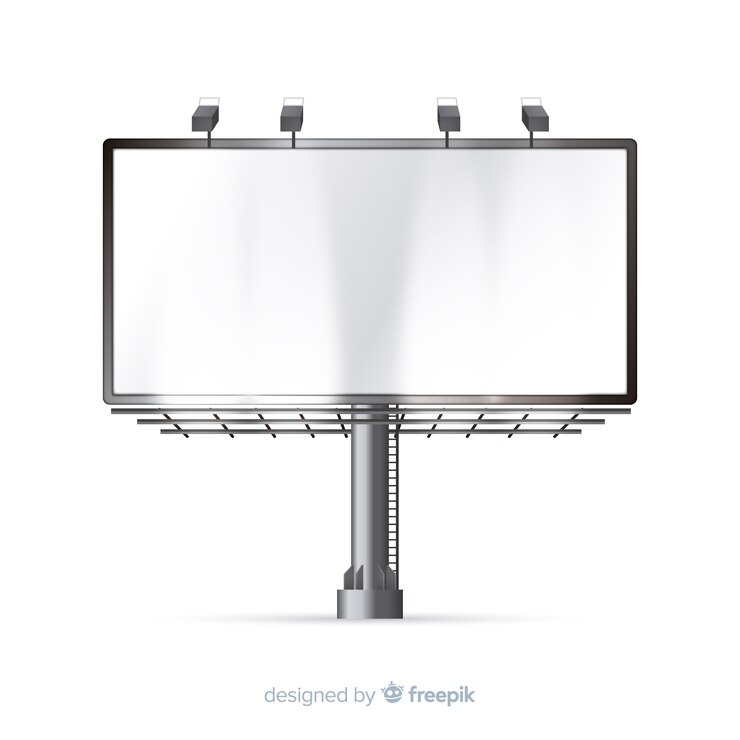 Free Vector realistic billboard
