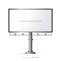 Free vector realistic billboard