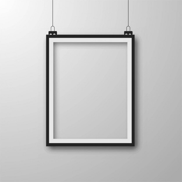 Realistic black frame