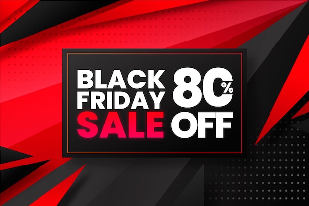 Realistic black friday background