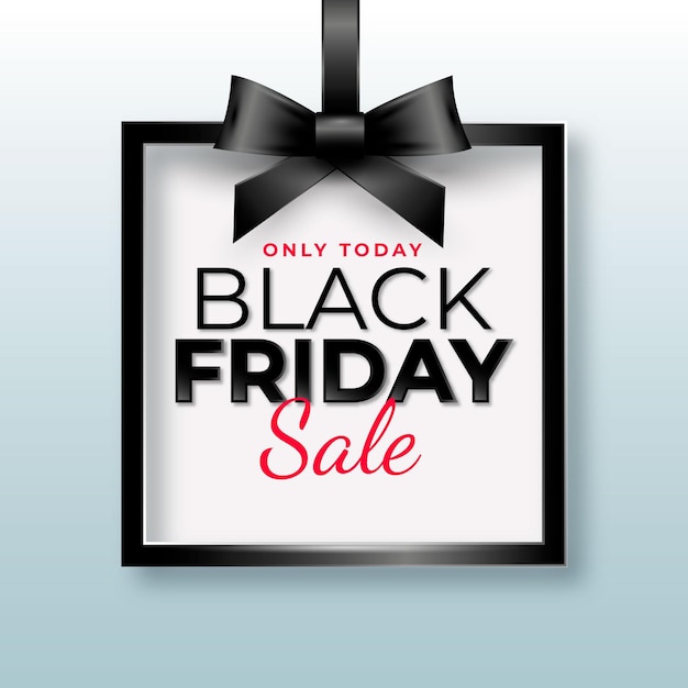 Free vector realistic black friday concept