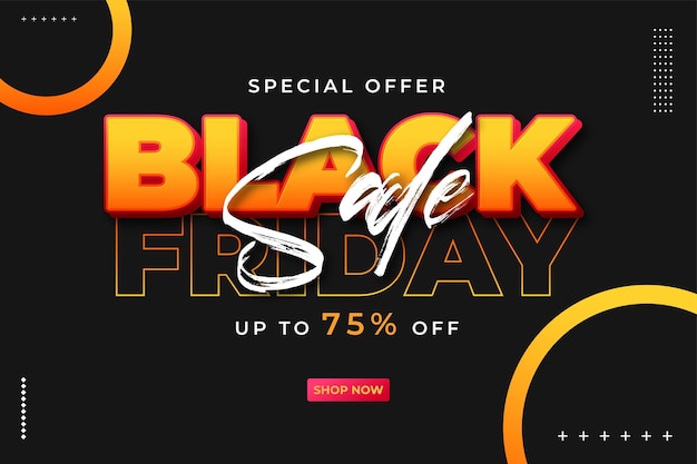 Free vector realistic black friday concept