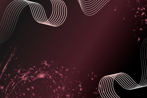 Free vector realistic black and rose gold background