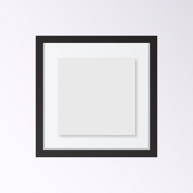 Реалистичная рамка для фотографий, изолированных на белом фоне Идеально подходит для ваших презентаций Векторная иллюстрация