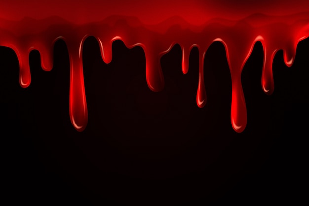 Free vector realistic blood dripping background